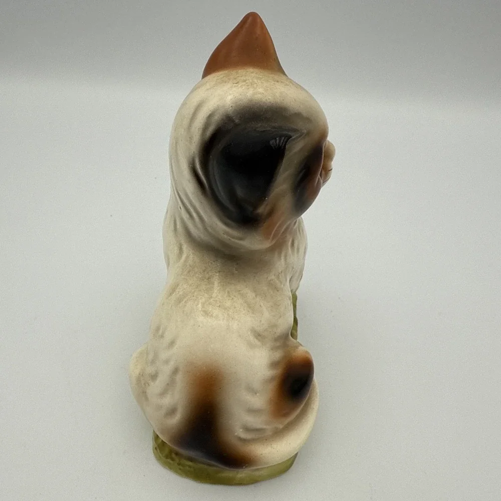 Vintage Norleans Ceramic Orange Cat With Blue Eyes Made in Japan 5